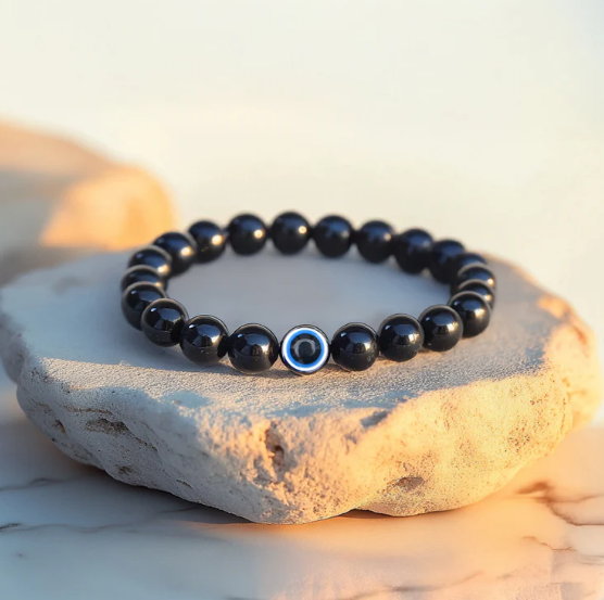 Bracelet with Black Obsidian