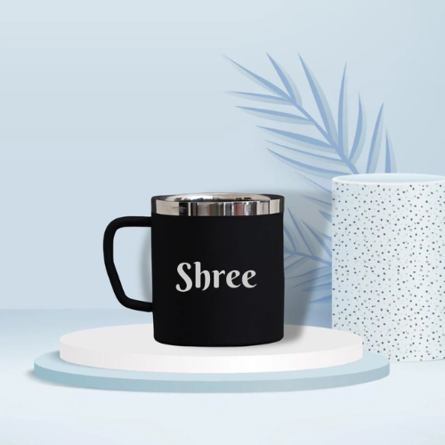 Black Steel Mug